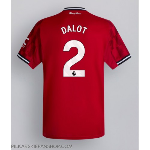 Koszulka piłkarska Manchester United Diogo Dalot #2 Strój Domowy 2025-26 tanio Krótki Rękaw Koszulka piłkarska Manchester United Diogo Dalot #2 Strój Domowy 2025-26 tanio Krótki Rękaw